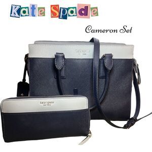 Kate Spade Navy Cameron Purse & Wallet Set